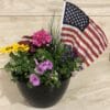 Loving Memory Planter with Large Flag
